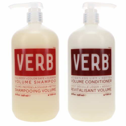 Verb Volume Shampoo 32 oz & Volume Conditioner 32 oz Combo Pack Perspective: front