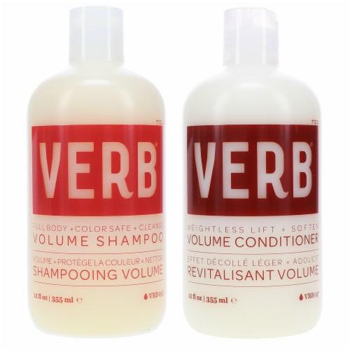 Verb Volume Shampoo 12 oz & Volume Conditioner 12 oz Combo Pack Perspective: front