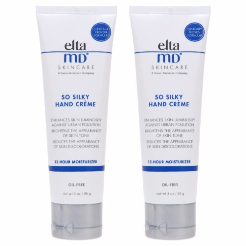 Elta MD So Silky Hand Creme 3 oz 2 Pack Perspective: front