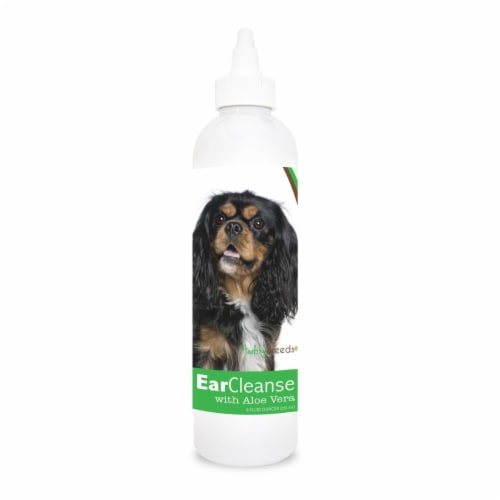 Healthy Breeds 840235104384 8 oz Cavalier King Charles Spaniel Ear Cleanse with Aloe Vera Cuc Perspective: front