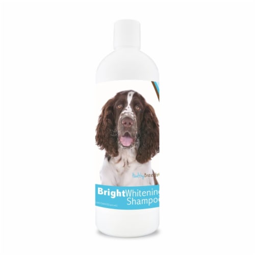 Healthy Breeds 840235106821 12 oz English Springer Spaniel Bright Whitening Shampoo Perspective: front