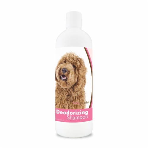 Healthy Breeds 840235110095 16 oz Labradoodle Deodorizing Aloe Shampoo Perspective: front
