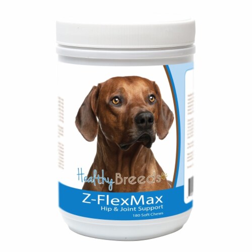 Healthy Breeds 840235155607 Rhodesian Ridgeback Z-Flex Max Dog Hip & Joint Support - 180 Coun Perspective: front