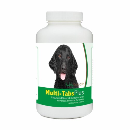 Healthy Breeds 840235171942 Curly-Coated Retriever Multi-Tabs Plus Chewable Tablets - 180 Cou Perspective: front