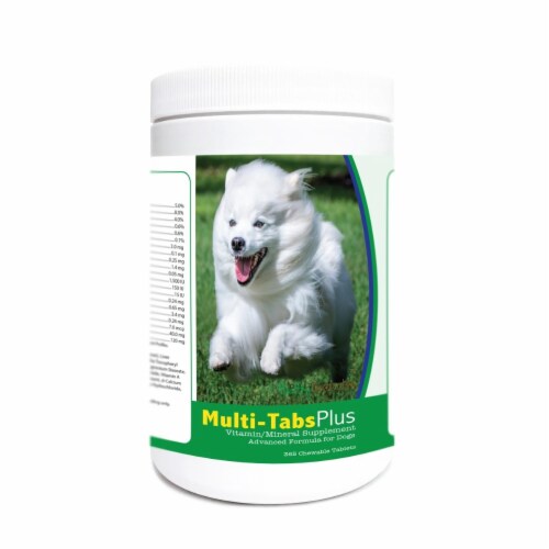 Healthy Breeds 840235175469 American Eskimo Dog Multi-Tabs Plus Chewable Tablets - 365 Count Perspective: front