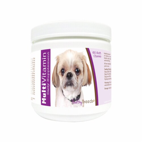 Healthy Breeds 840235176091 Peekapoo Multi-Vitamin Soft Chews - 60 Count Perspective: front