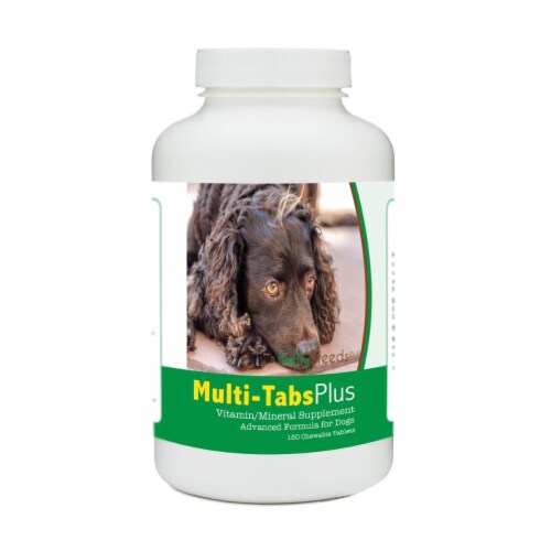Healthy Breeds 840235176244 American Water Spaniel Multi-Tabs Plus Chewable Tablets - 180 Cou Perspective: front