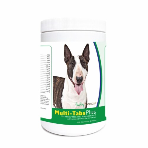 Healthy Breeds 840235176473 Miniature Bull Terrier Multi-Tabs Plus Chewable Tablets - 365 Cou Perspective: front