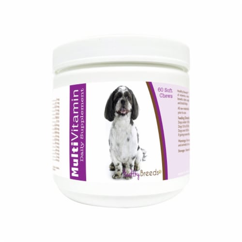 Healthy Breeds 840235179894 Shih-Poo Multi-Vitamin Soft Chews - 60 Count Perspective: front