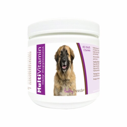 Healthy Breeds 840235180180 Leonberger Multi-Vitamin Soft Chews - 60 Count Perspective: front