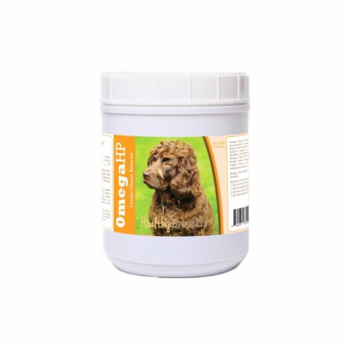 Healthy Breeds 840235187424 Boykin Spaniel Omega HP Fatty Acid Skin & Coat Support Soft Chews Perspective: front