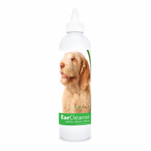 Healthy Breeds 840235196938 8 oz Spinoni Italiani Ear Cleanse with Aloe Vera Cucumber Melon Perspective: front