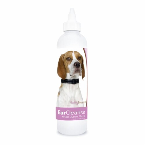 Healthy Breeds 840235198390 8 oz English Pointer Ear Cleanse with Aloe Vera Sweet Pea & Vanil Perspective: front