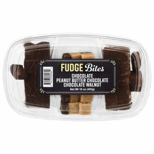 Fudgeamentals Fudge Bites Chocolate Candy Box Perspective: front