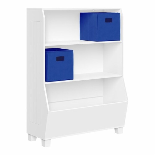 Kids Cube Storage Shelves with Bins and Large Storage for Kids Bedroom,  White, 1 Unit - Fry's Food Stores