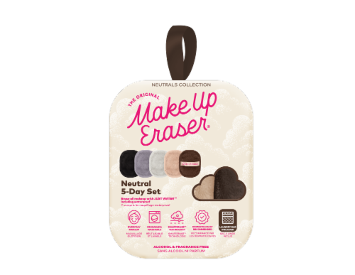 MakeUp Eraser Neutrals 5-Day Set with Laundry Bag Perspective: front