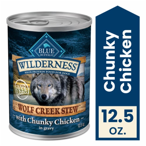 Blue Wilderness Wolf Creek Stew with Chicken Wet Dog Food Perspective: front
