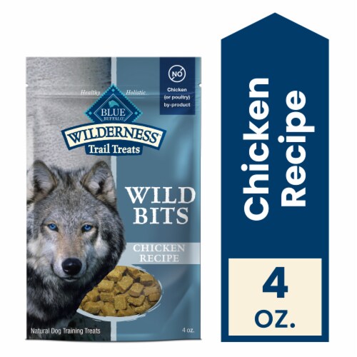 Blue Buffalo Wilderness Wild Bits High Protein Chicken Soft-Moist Training Dog Treats Perspective: front