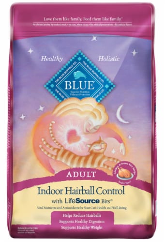 Blue Buffalo Tastefuls Hairball Control Natural Chicken and Brown Rice Adult Dry Cat Food Perspective: front