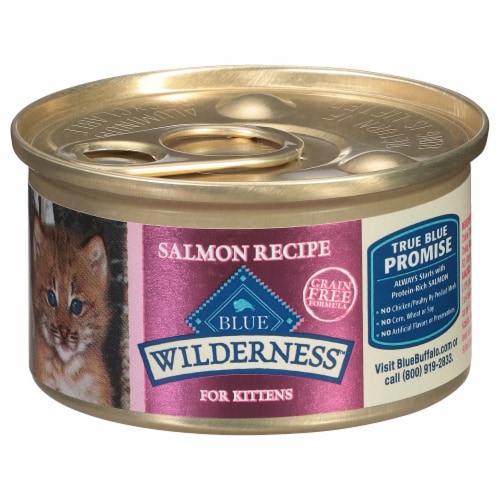 Blue Buffalo® Wilderness™ Salmon Recipe Wet Kitten Food Perspective: front