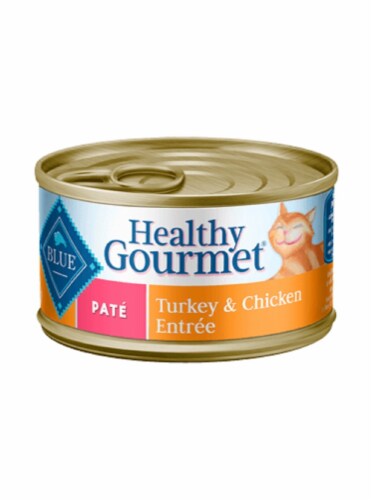Blue Buffalo Healthy Gourmet Pate Turkey Chicken Entree Cat Food 5.5 oz Harris Teeter