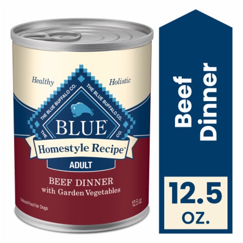 Blue Buffalo Homestyle Recipe Natural Beef Adult Wet Dog Food Perspective: front