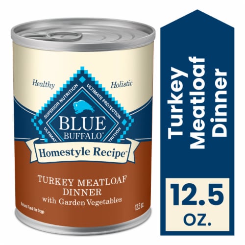 Blue Buffalo Homestyle Recipe Natural Turkey Meatloaf Adult Wet Dog Food