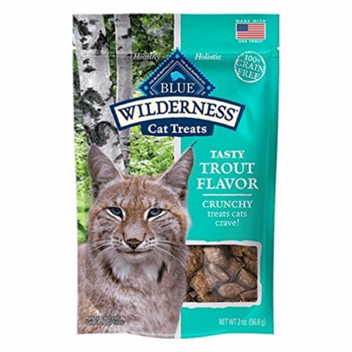 Blue Buffalo 21012033 2 oz Wilderness Cat Treat Trout Crunchy Perspective: front