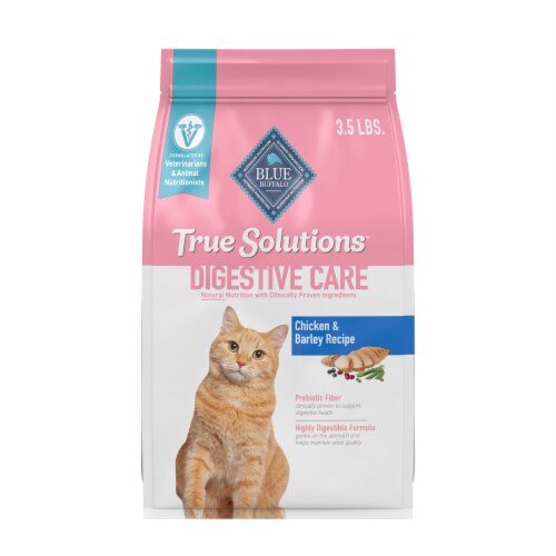 Blue Buffalo True Solutions Blissful Belly Digestive Care Natural Dry Food for Adult Cats Chicken Perspective: front