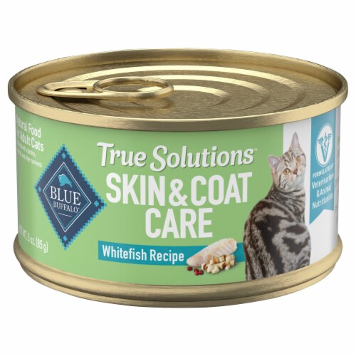 Blue Buffalo® True Solutions™ Perfect Coat Natural Skin & Coat Care Whitefish Adult Wet Cat Food Perspective: front