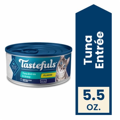 Blue Buffalo Tastefuls Natural Adult Flaked Wet Cat Food Tuna Perspective: front