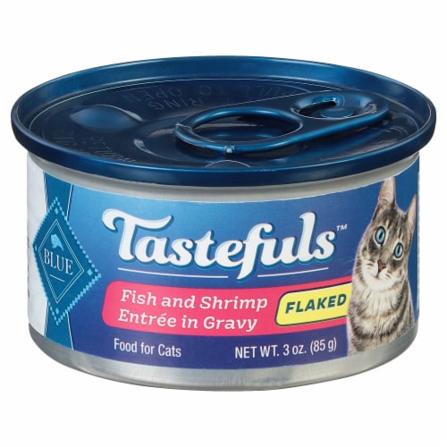 Blue Buffalo Tastefuls™ Flaked Fish and Shrimp in Gravy Wet Cat Food Perspective: front