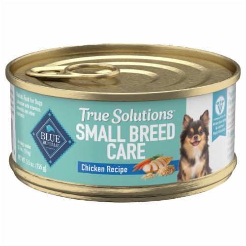 Blue Buffalo True Solutions Adult Small Breed Dog Maintenance Food Perspective: front