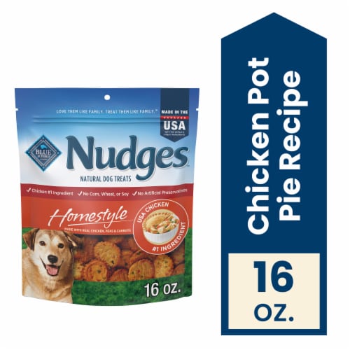 Blue Buffalo Nudges Homestyle Natural Dog Treats Real Chicken Peas and Carrots 16 oz. Bag 16 oz Smith s Food and Drug
