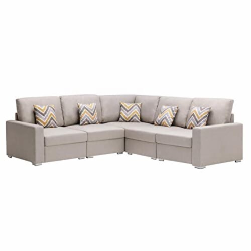 Beige reversible sectional discount