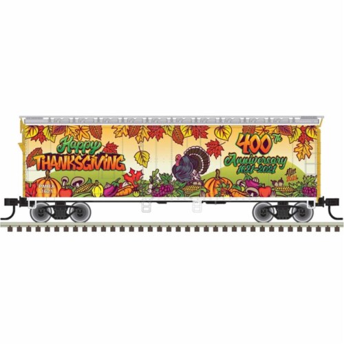 Kroger - Atlas Model Railroad ATL20006766 HO Scale Happy Thanksgiving 40  Plug-Door Boxcar, 1