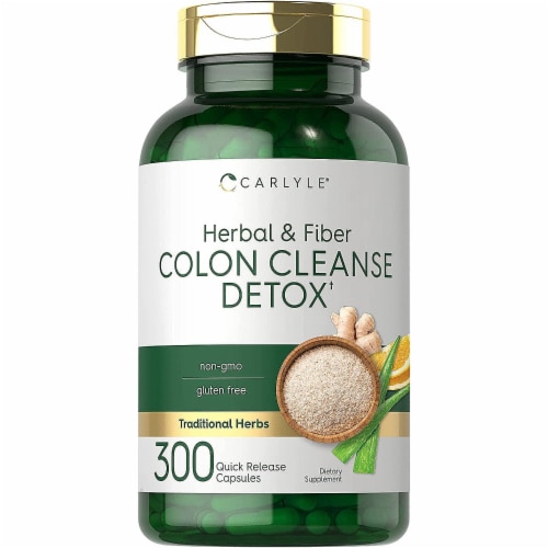 Carlyle Herbal and Fiber Colon Cleanse Detox 300 Capsules 300
