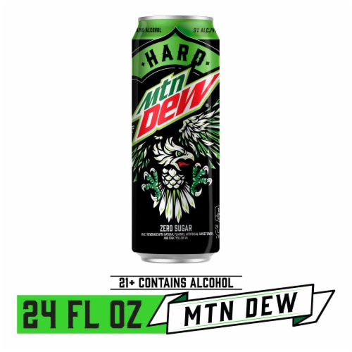 Mountain Dew® Hard Zero Sugar Malt Beverage, 24 fl oz Baker’s
