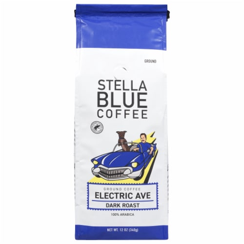 Stella Blue Electric Ave Dark Roast Ground Coffee Perspective: front