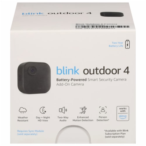 blink Outdoor 4 Battery-Powered Smart Security Add-On Camera Perspective: front