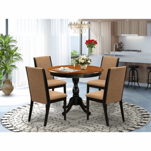 5-Pc Kitchen Dining Room Set 4 Black Chairs and 1 Table, 1 - Kroger