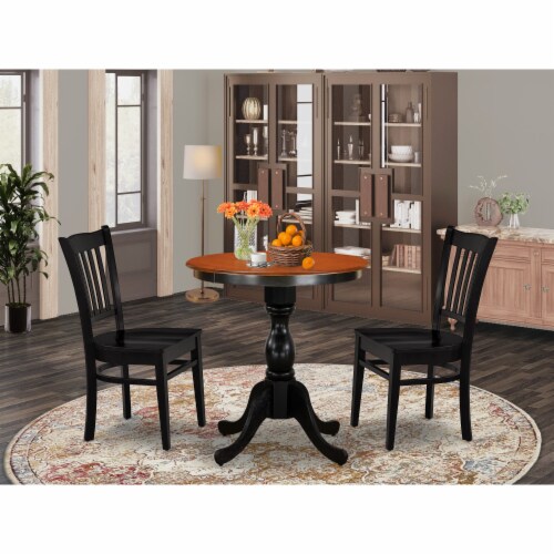 Black dinner shop table set