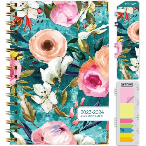 Global Printed Products Hardcover Academic Year 2324 Planner (Teal