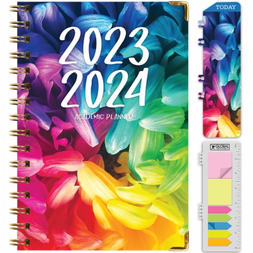Global Printed Products Hardcover Academic Year 2324 Planner (Rainbow
