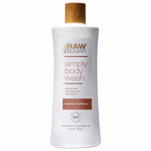 Raw Sugar® Simply Body Wash - Santal + Caffeine Perspective: front