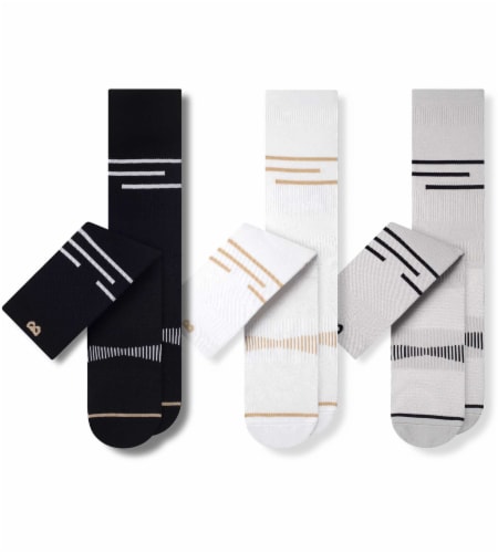 Pair of Thieves Supercool Grey Crew Socks Perspective: front