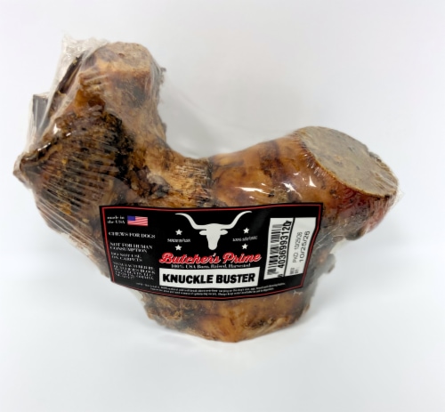 Butcher's Prime Femur Saddle Knuckle Buster Dog Bone Perspective: front