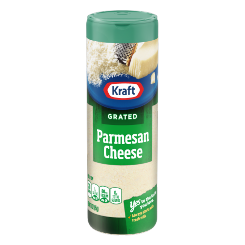 Kraft Grated Parmesan Cheese Shaker Bottle Perspective: front