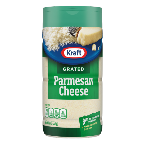 Kraft Grated Parmesan Cheese Shaker Bottle Perspective: front