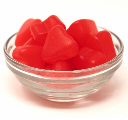 Beulah's Cherry Juju Hearts Bulk Candy Perspective: front